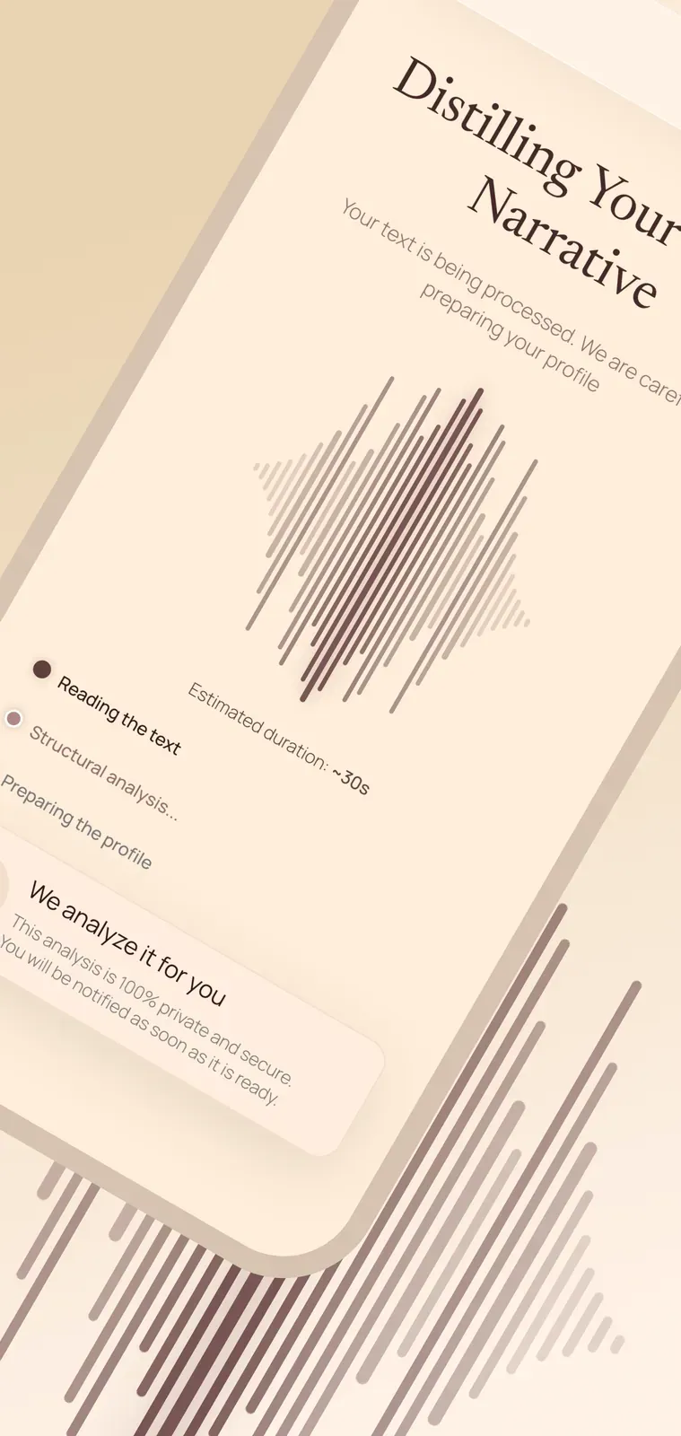 Anthony’s app, Analysis in progress