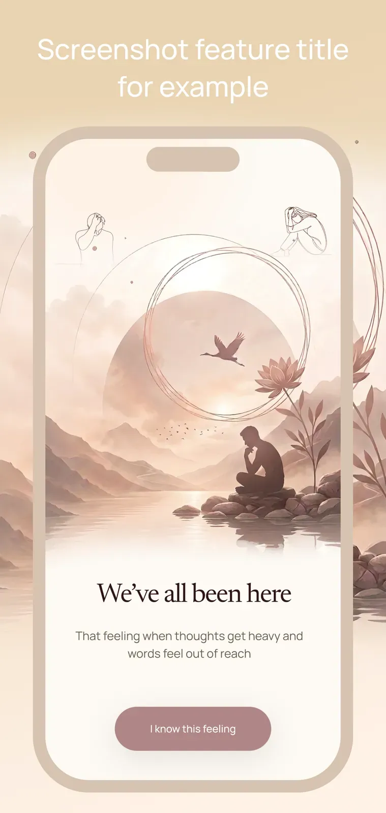 Anthony’s app, Welcome screen