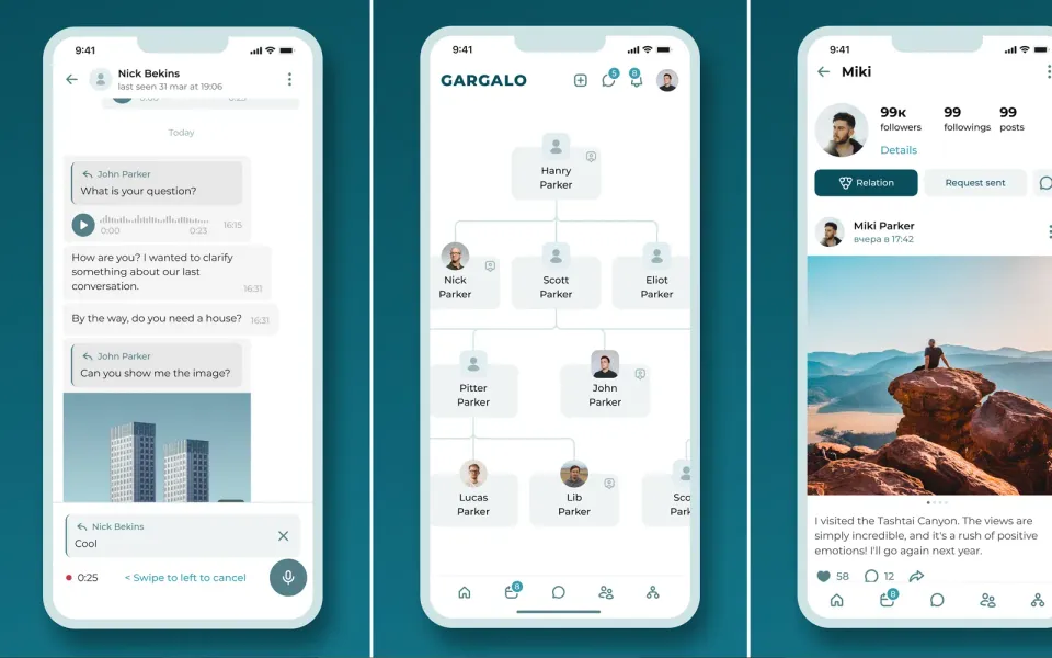 Gargalo app preview