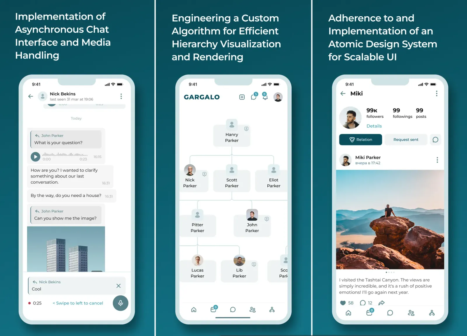 Gargalo app preview